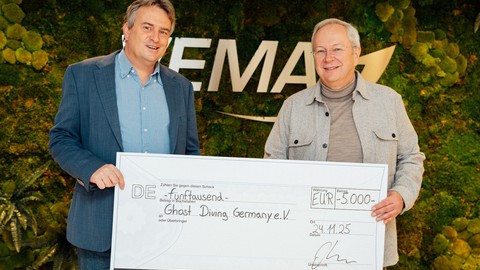 VEMA spendet für die Beseitigung von Geisternetzen aus dem Meer