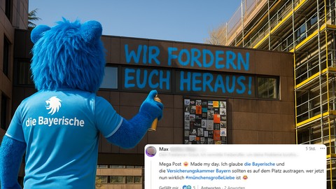 Münchens große Versicherungsliebe: die Bayerische fordert die Versicherungskammer Bayern zum Freundschaftsspiel heraus
