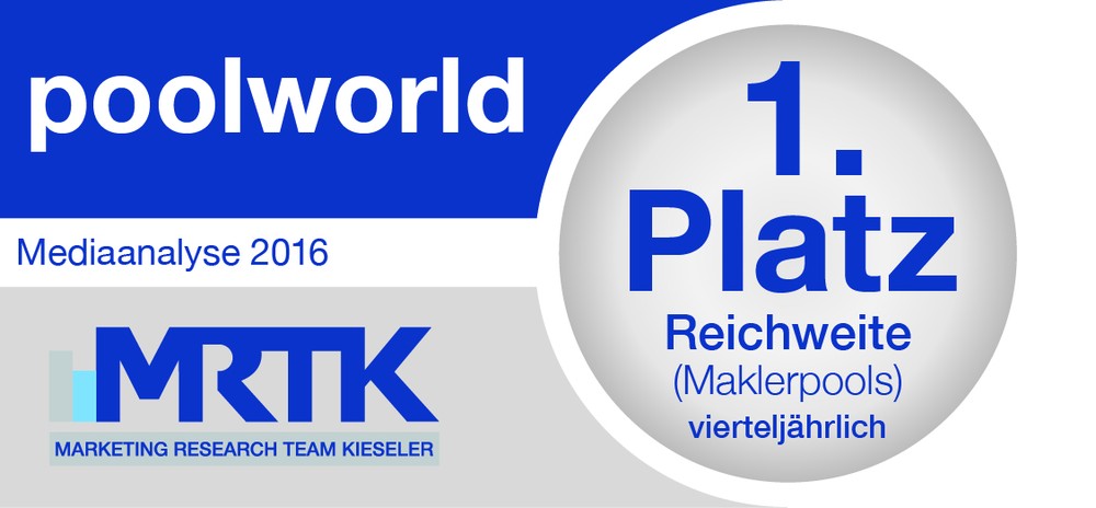 MRTK-Studie: Platz 1 für die „poolworld“ von maxpool als meistgelesenes Maklerpool-Magazin