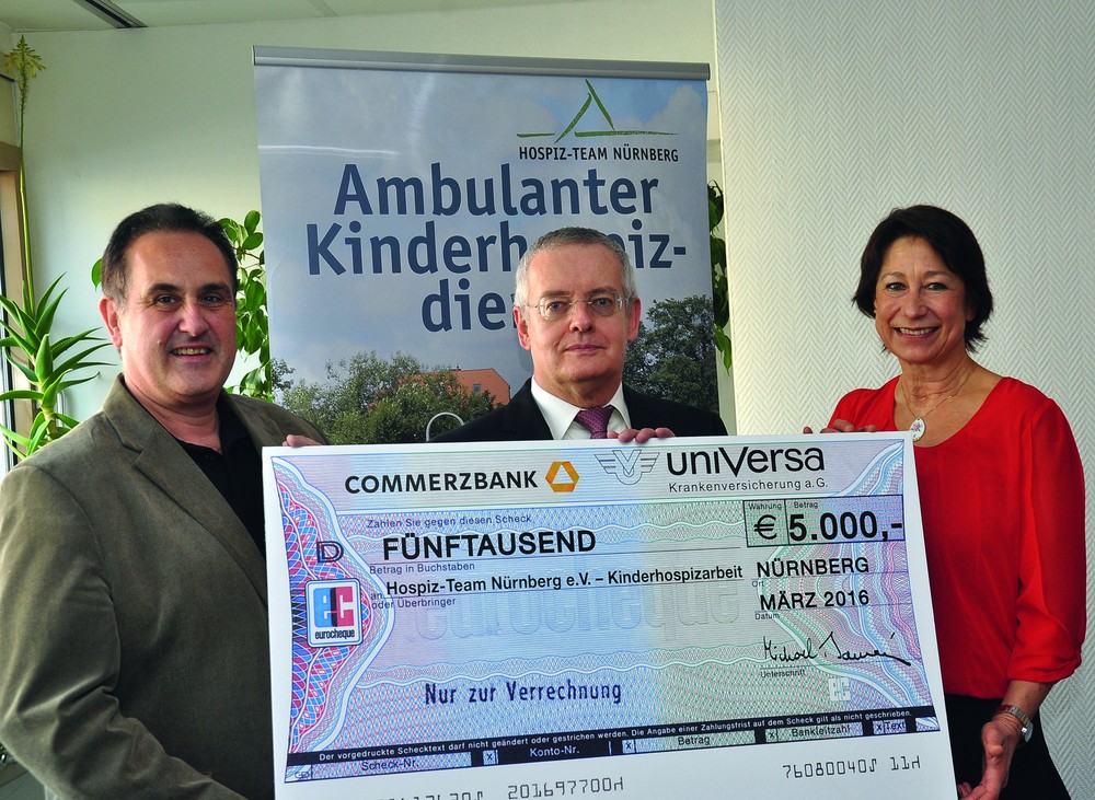 uniVersa unterstützt ambulante Kinderhospizarbeit mit 5.000 Euro