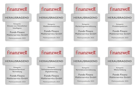 Fonds Finanz überzeugt im finanzwelt Maklerpoolnavigator: „Herausragend“ in allen acht Kategorien